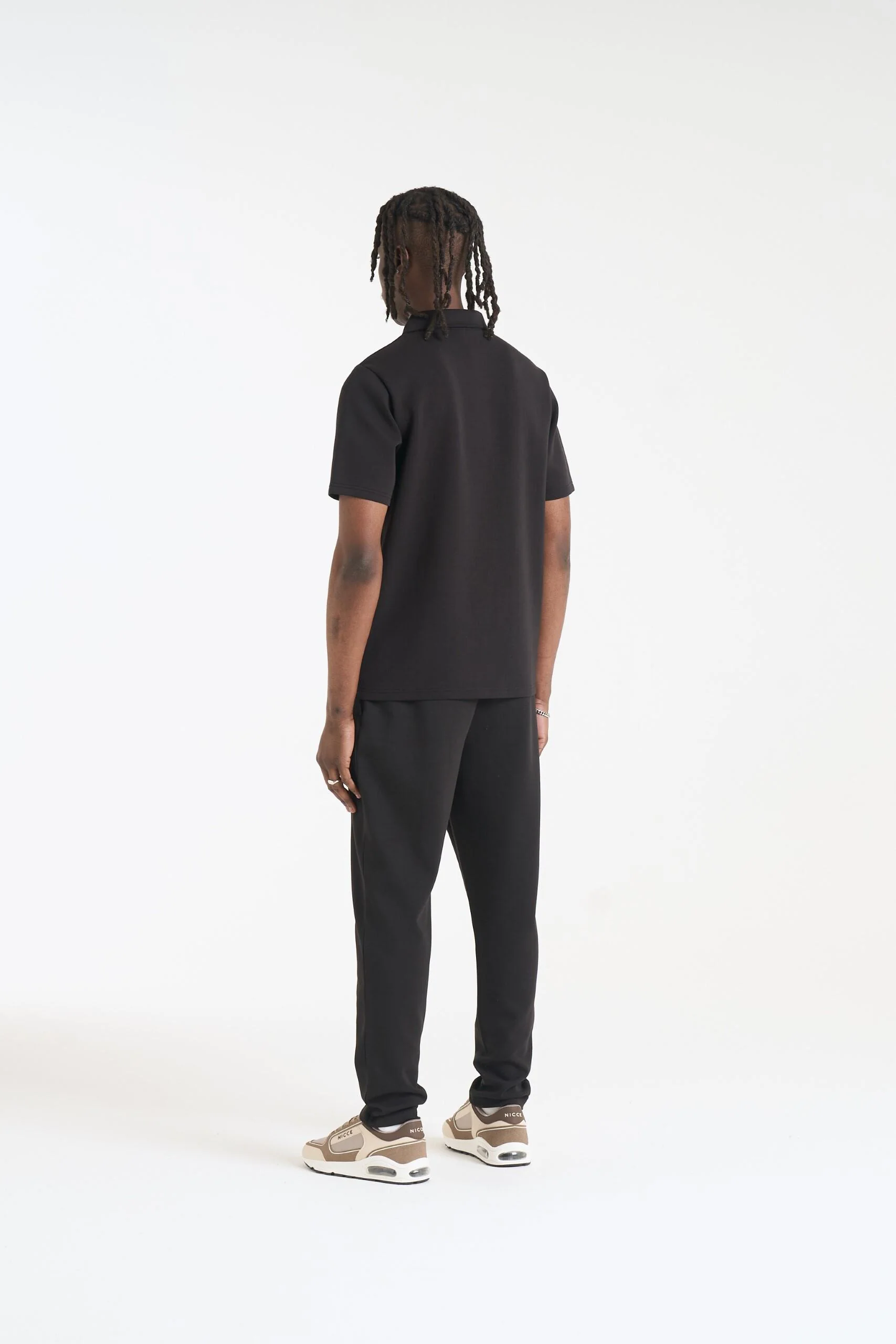 NICCE Mens Luxe Polo Shirt | Black - Image 7