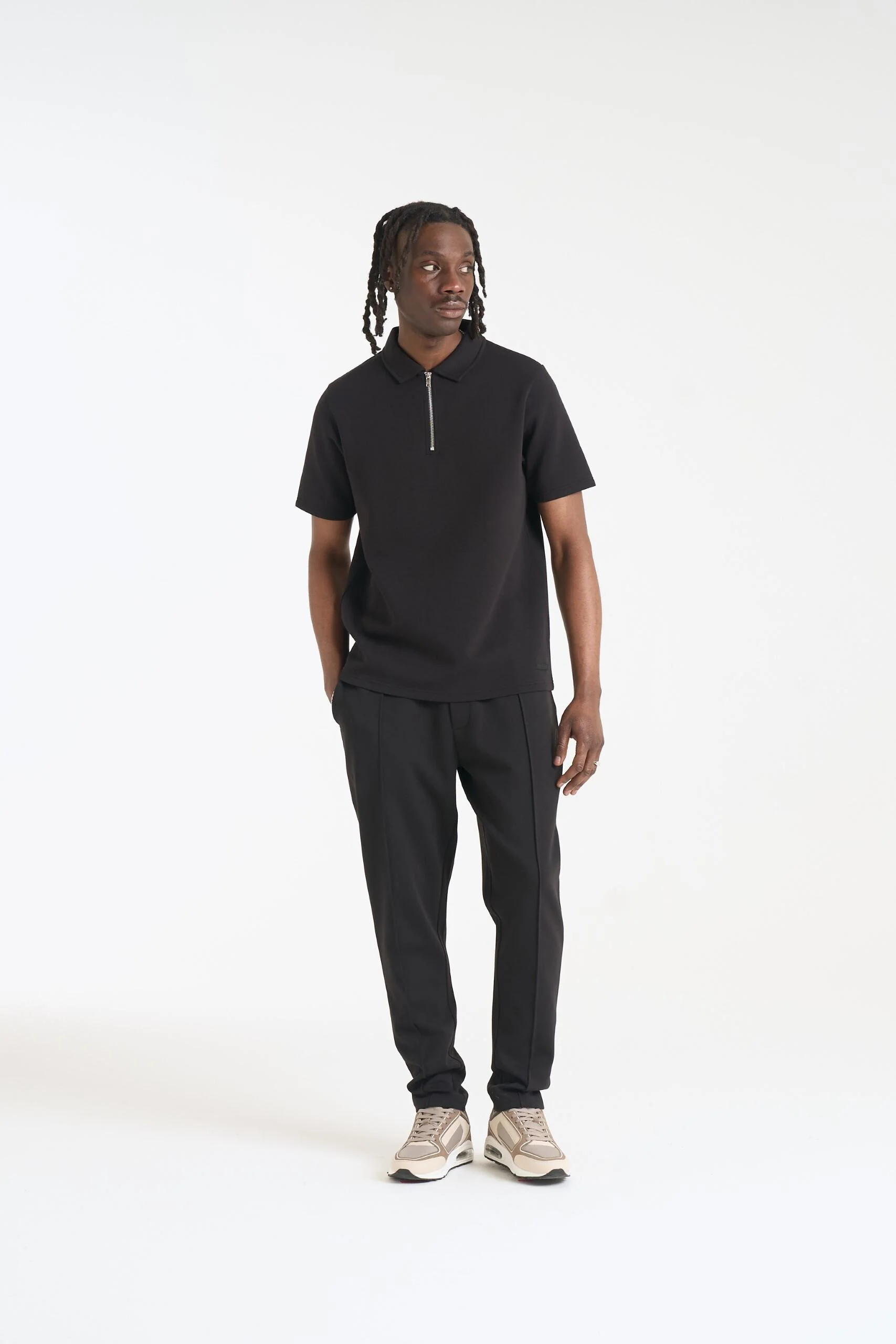 NICCE Mens Luxe Polo Shirt | Black - Image 8