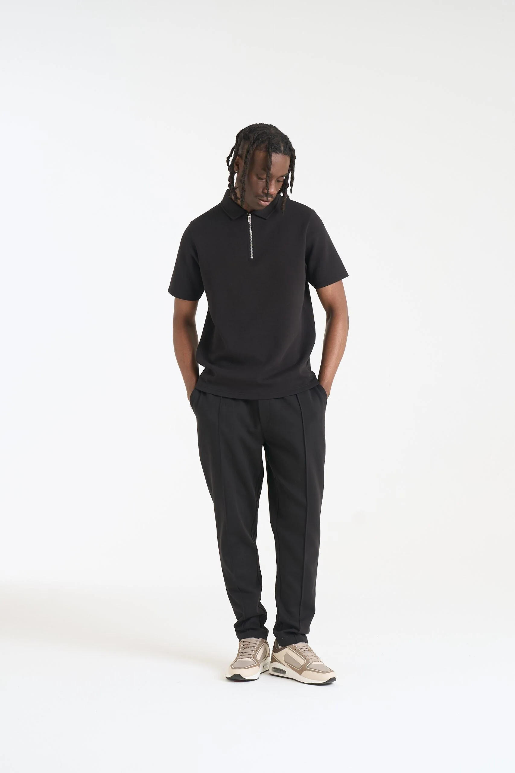 NICCE Mens Luxe Polo Shirt | Black - Image 9