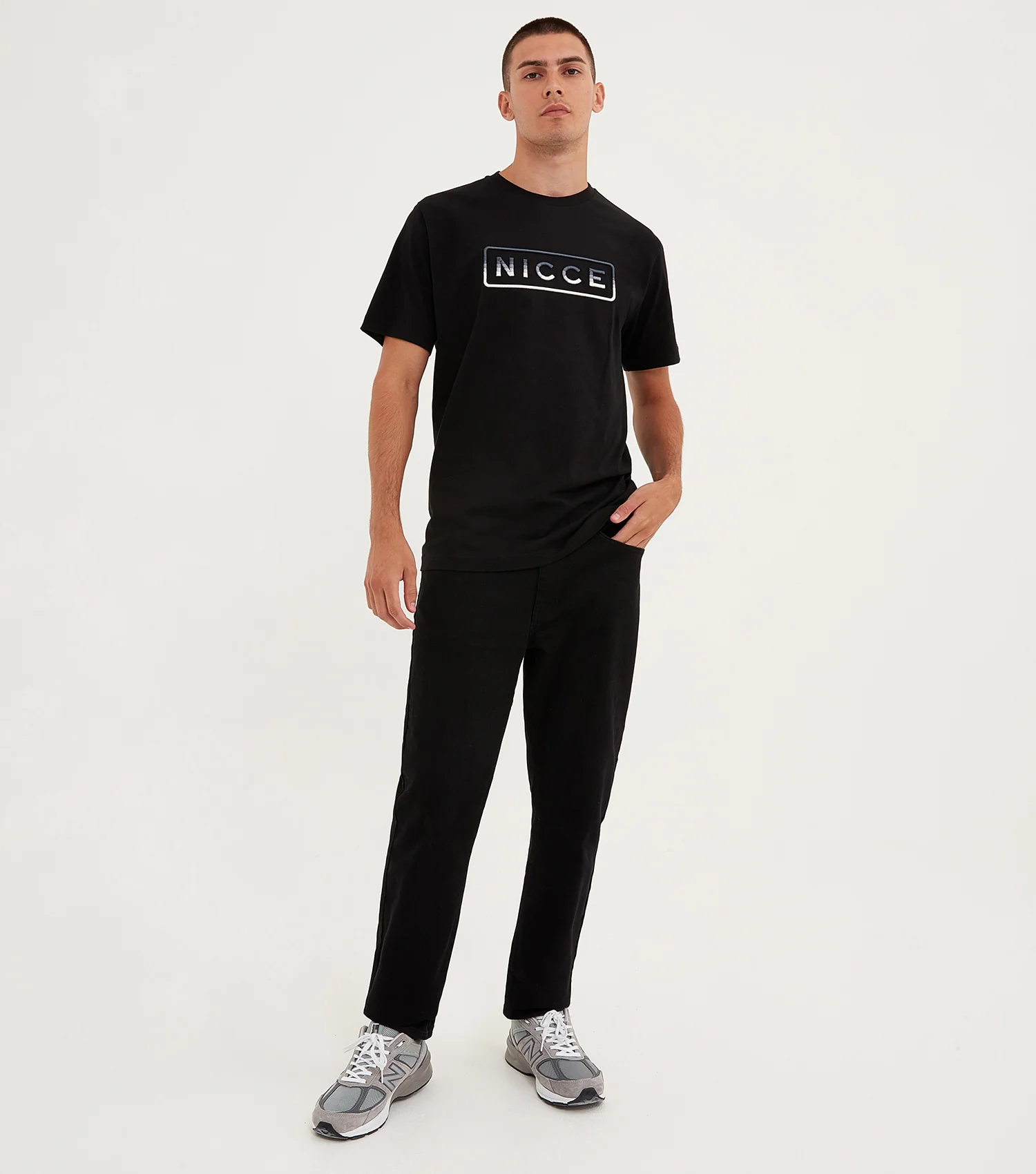 NICCE Mens Powell T-Shirt | Black - Image 4