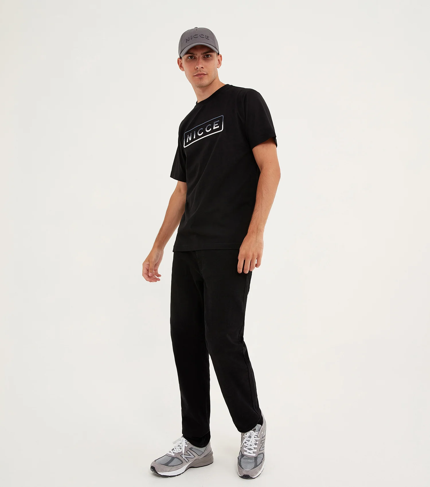 NICCE Mens Powell T-Shirt | Black - Image 5