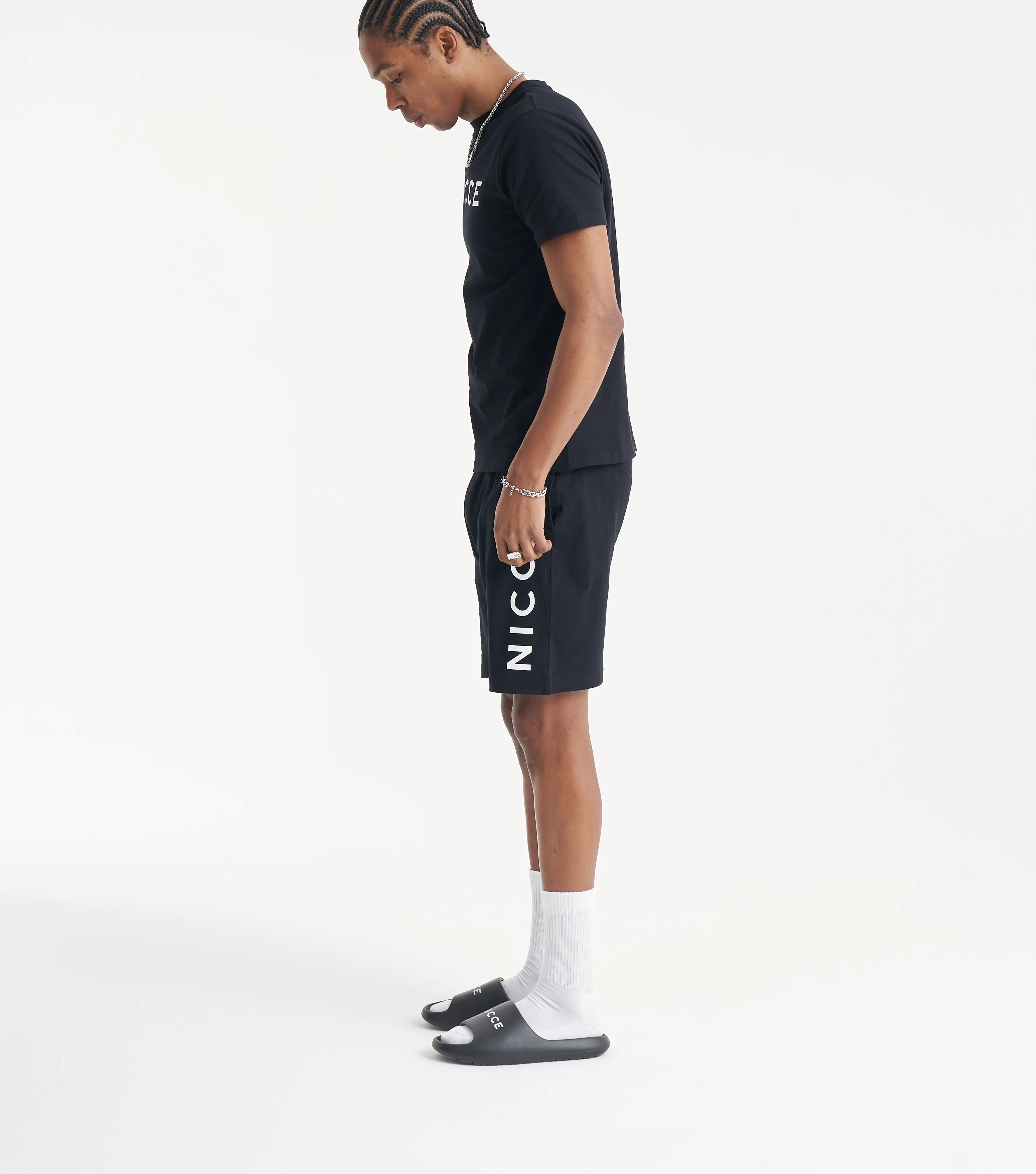NICCE Mens Rephia Sliders | Black - Image 4