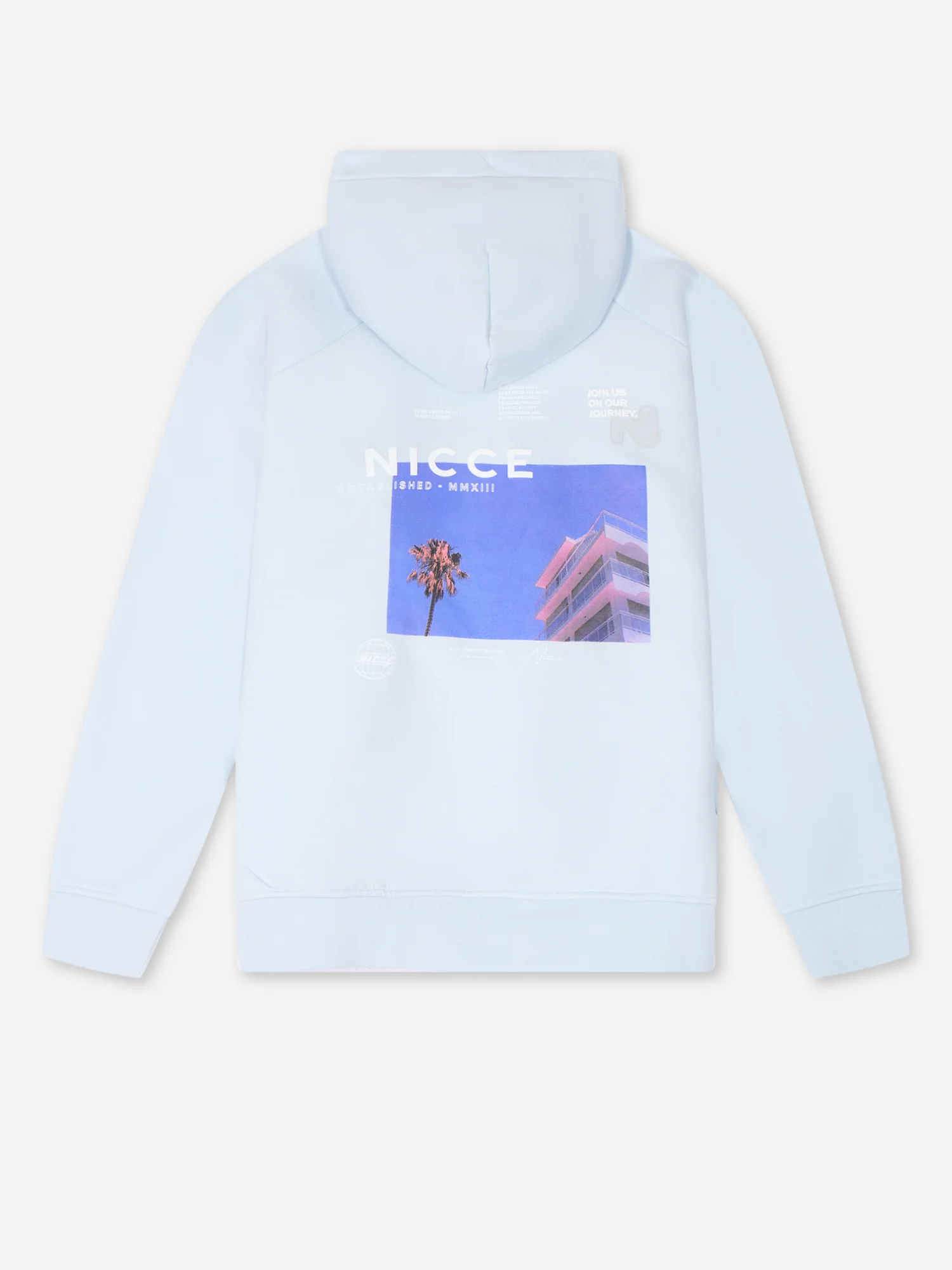 NICCE Mens Resort Hoodie | Skyway Blue - Image 3
