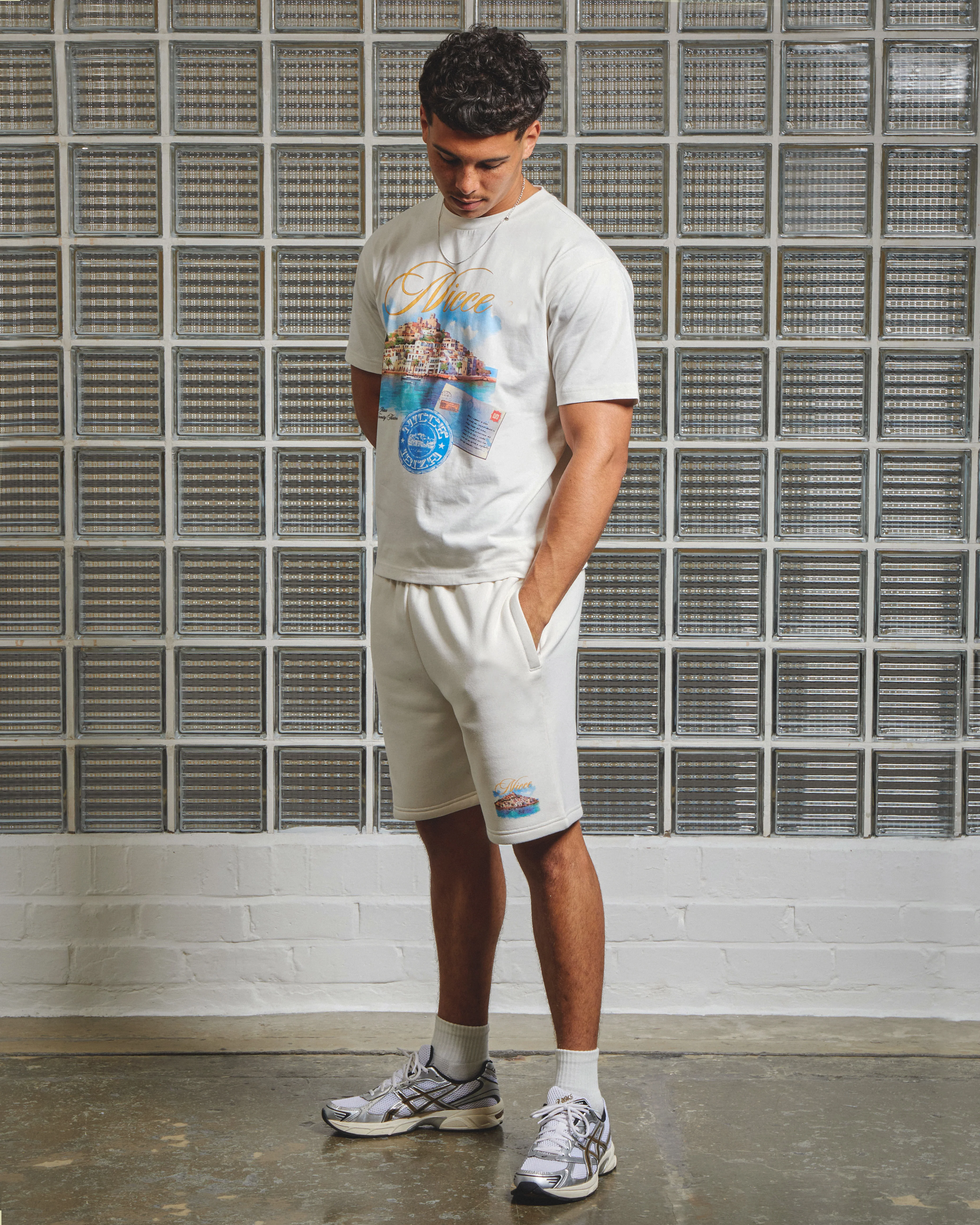 NICCE Mens Riviera Shorts | Snow White - Image 4