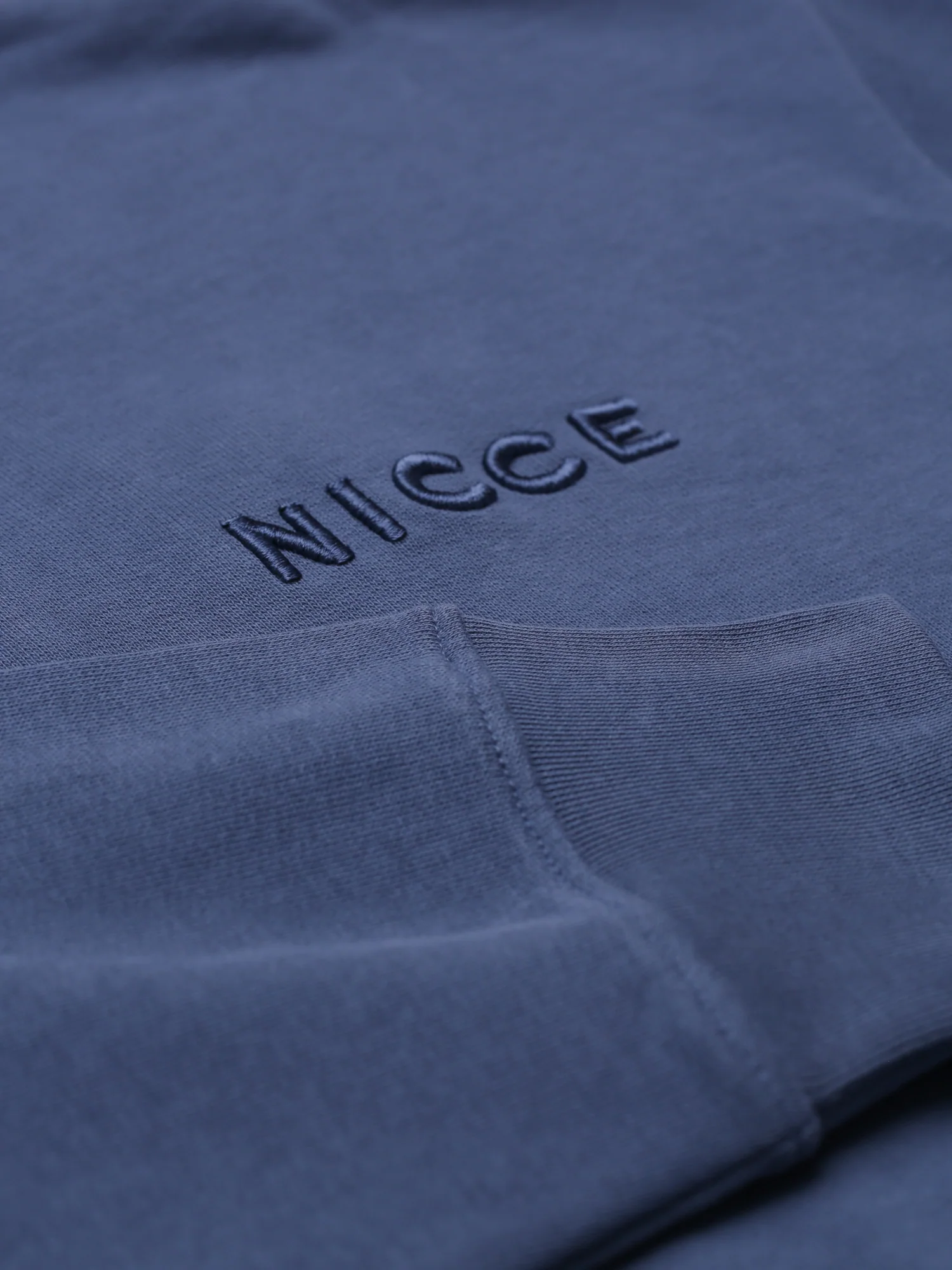 NICCE Mens Script Essential Crew | Element Blue - Image 9