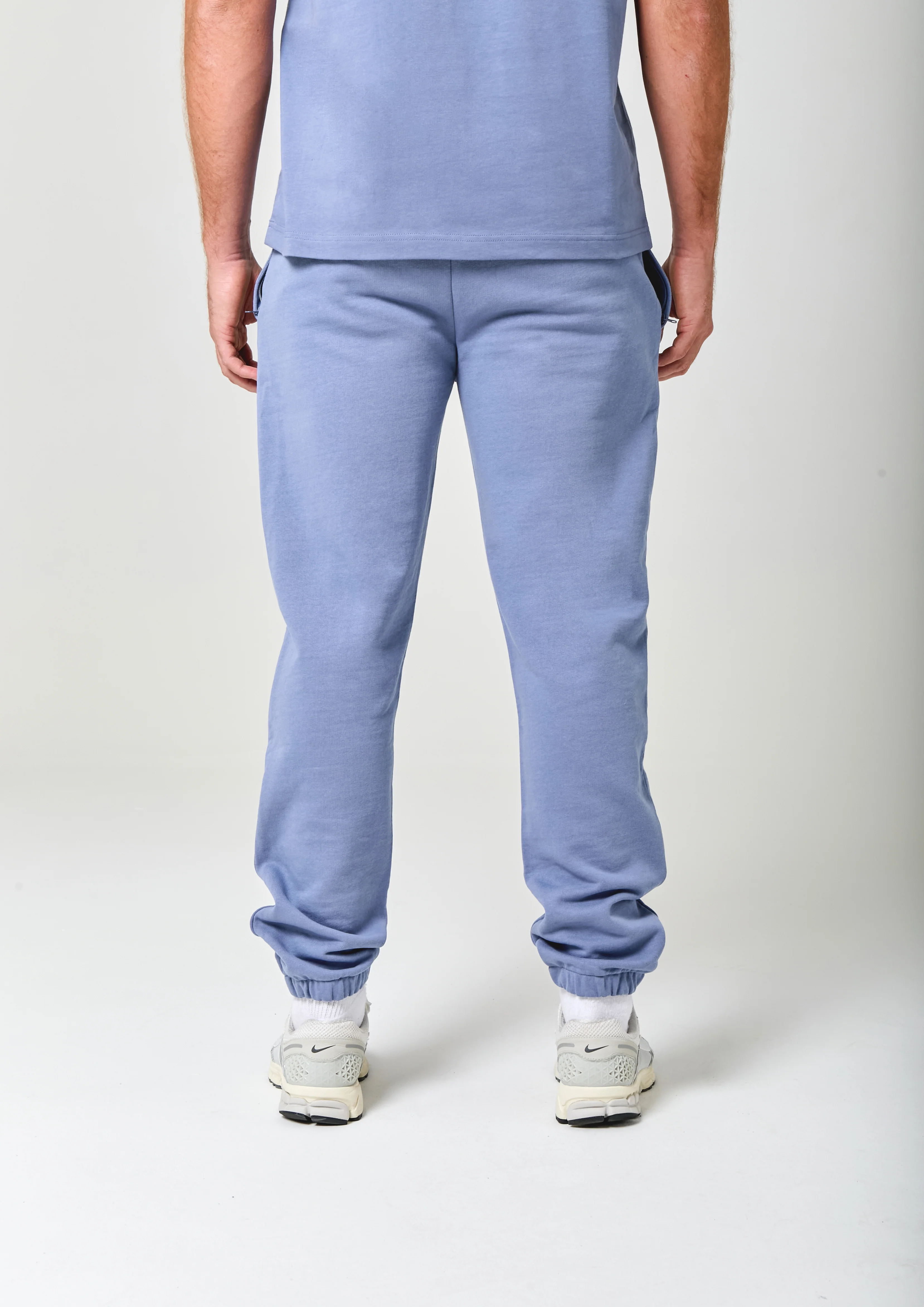 NICCE Mens Script Essential Joggers | Element Blue - Image 4