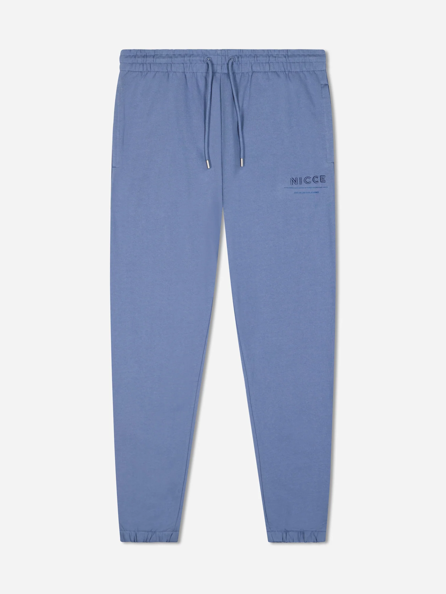 NICCE Mens Script Essential Joggers | Element Blue - Image 6