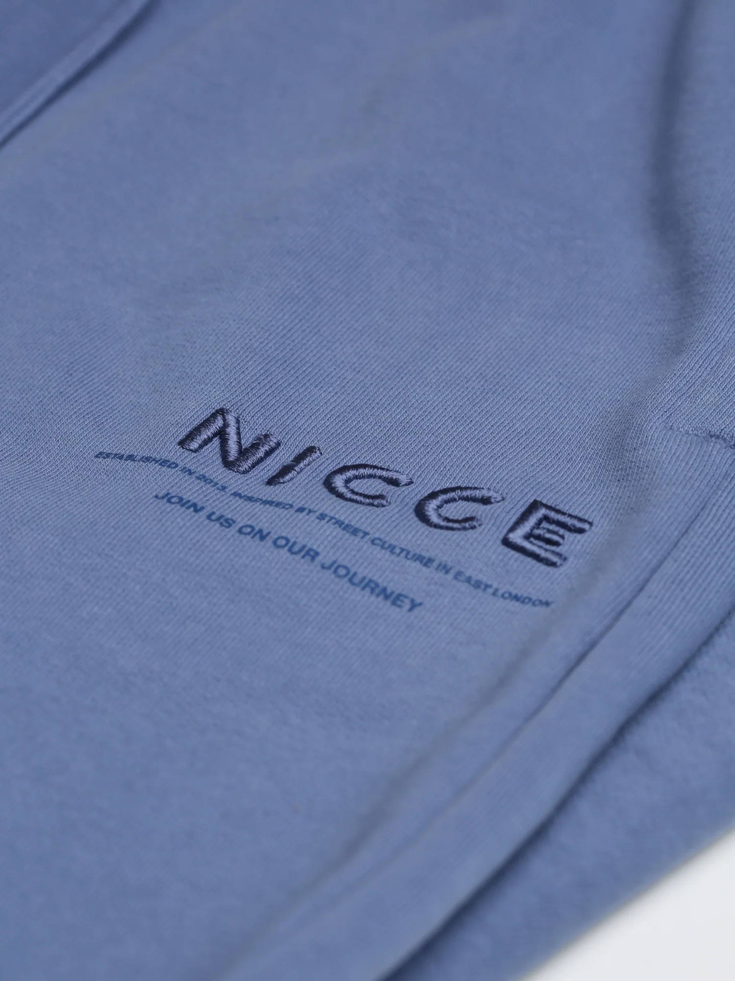 NICCE Mens Script Essential Joggers | Element Blue - Image 8