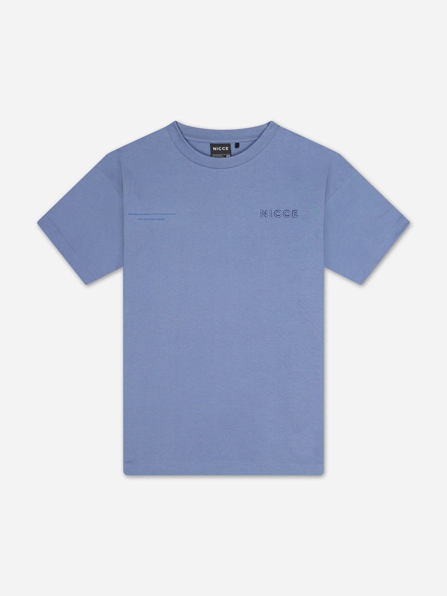 NICCE Mens Script Essential T-Shirt | Blue - Image 6