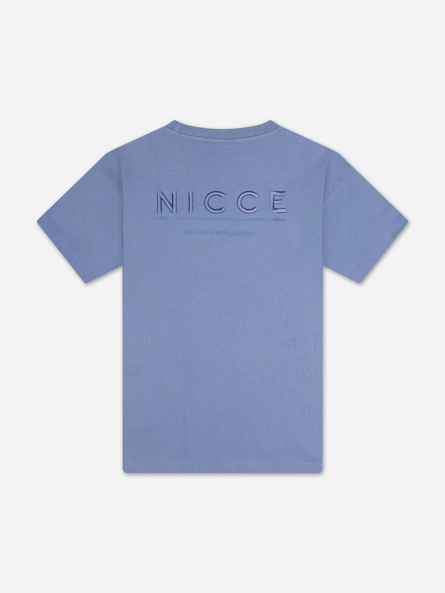 NICCE Mens Script Essential T-Shirt | Blue - Image 7
