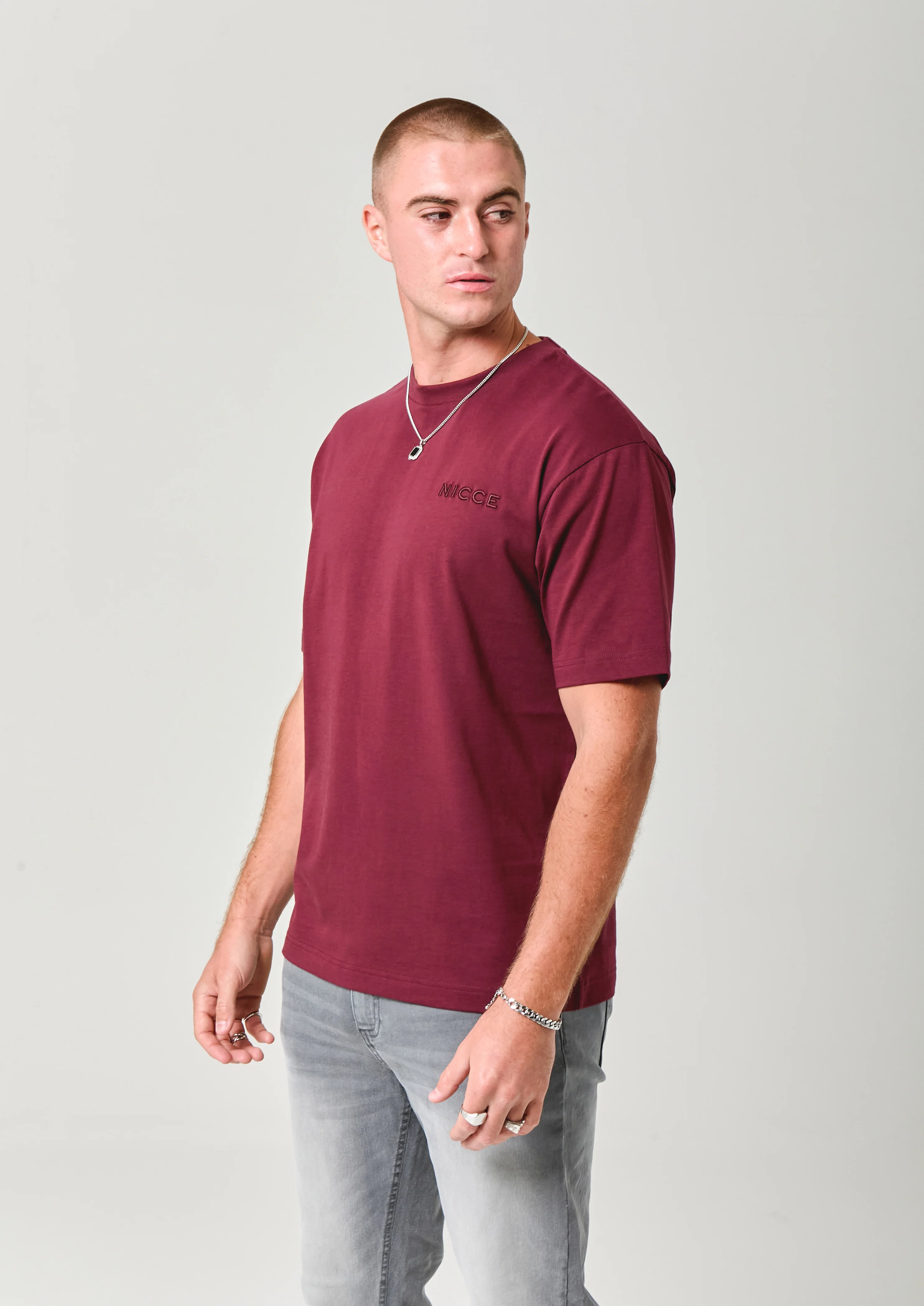 NICCE Mens Script Essential T-Shirt | Fig - Image 2