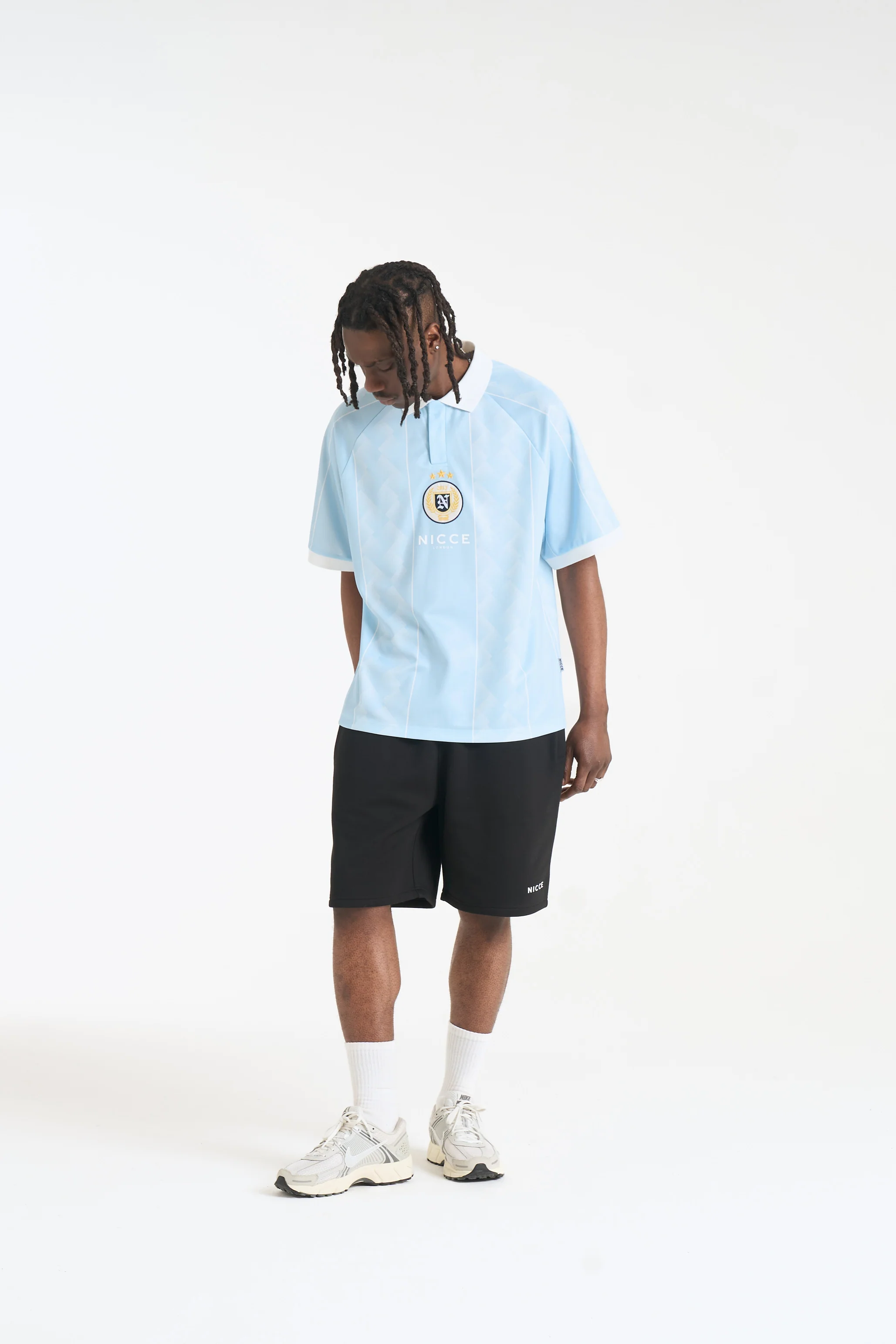 NICCE Mens Soccer Football Shirt | Sky - Image 3