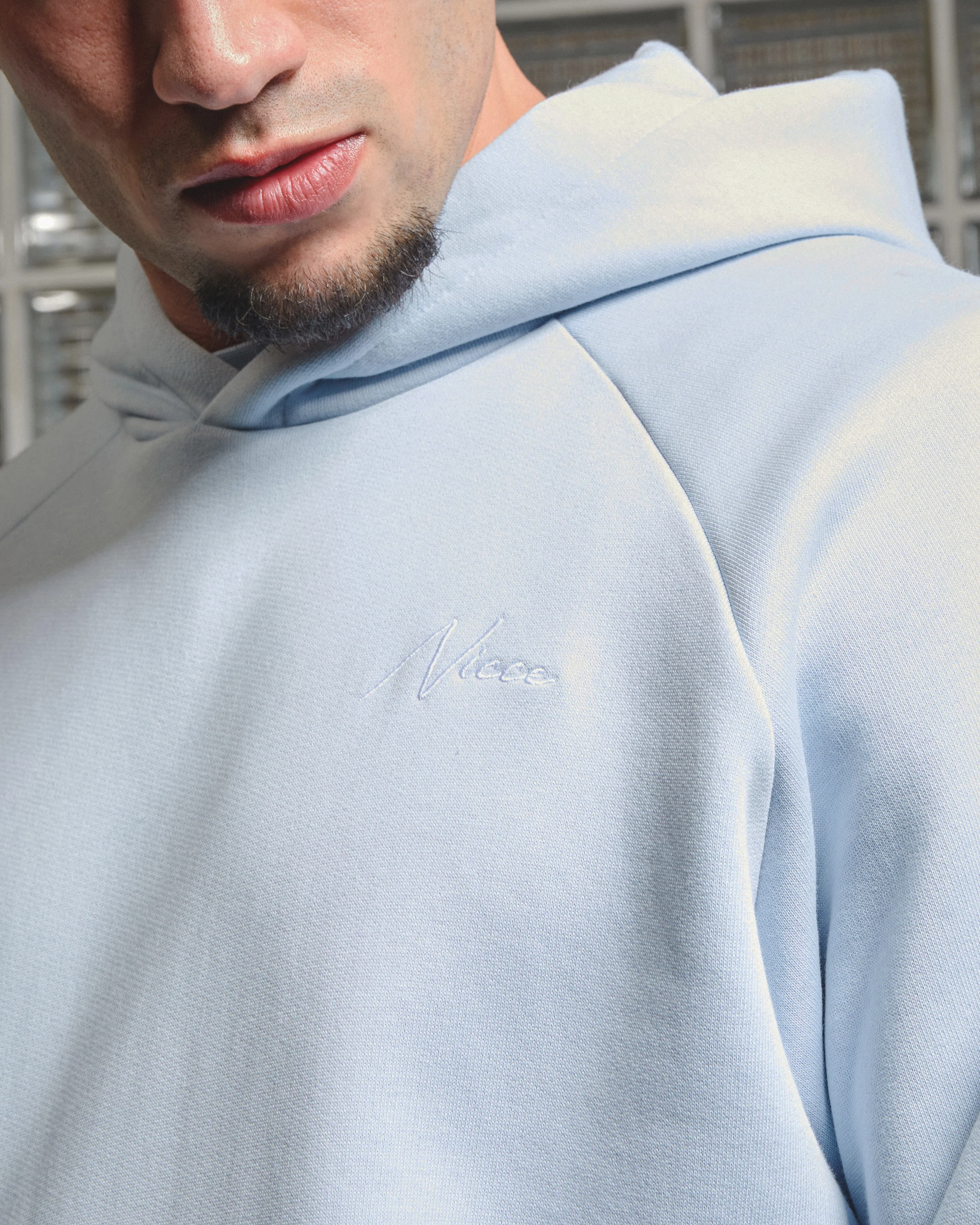 NICCE Mens Sojourn Hoodie | Skyway Blue - Image 4