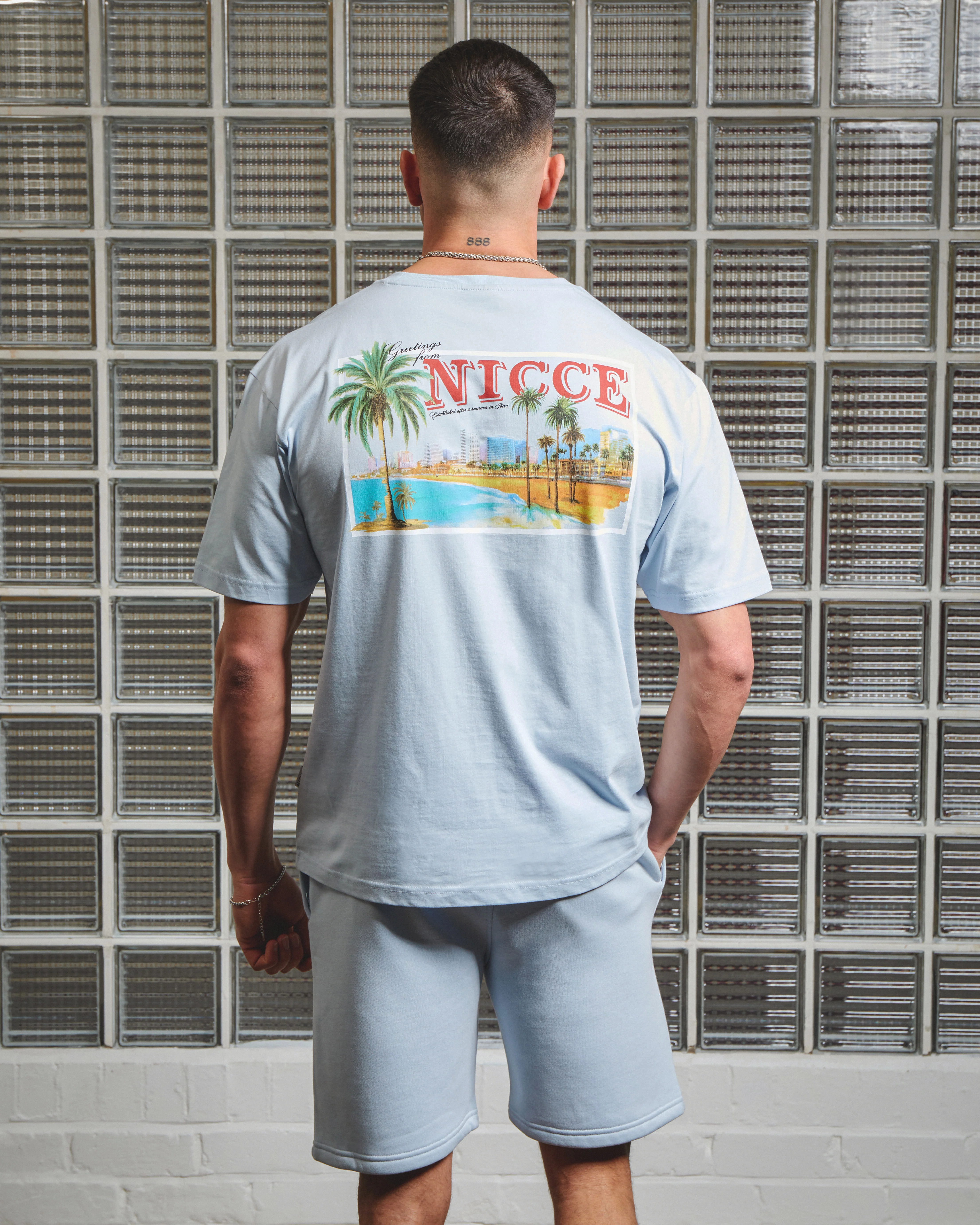 NICCE Mens Sojourn T-Shirt | Skyway Blue - Image 3