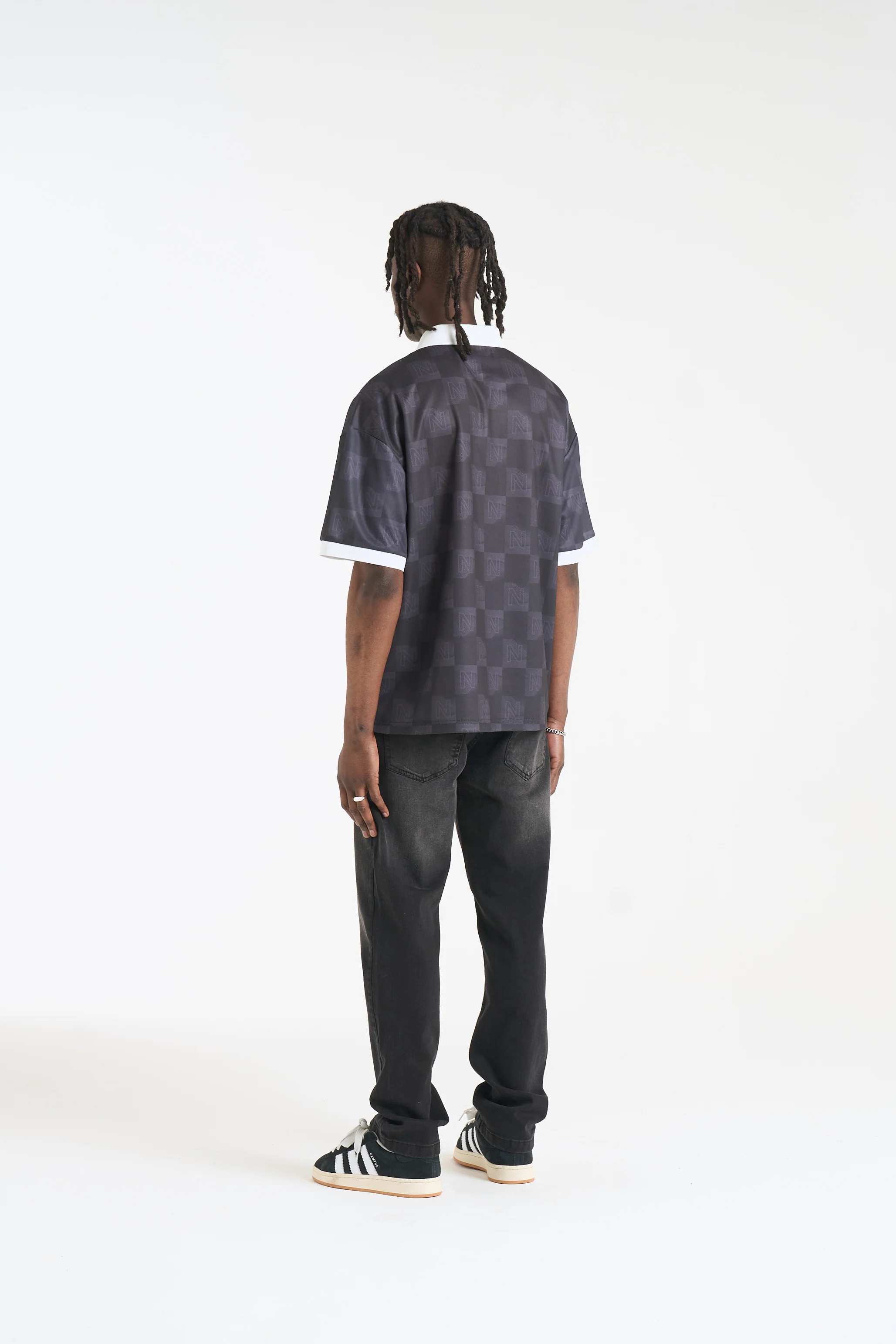 NICCE Mens Stadium Football Shirt | Black - Image 4