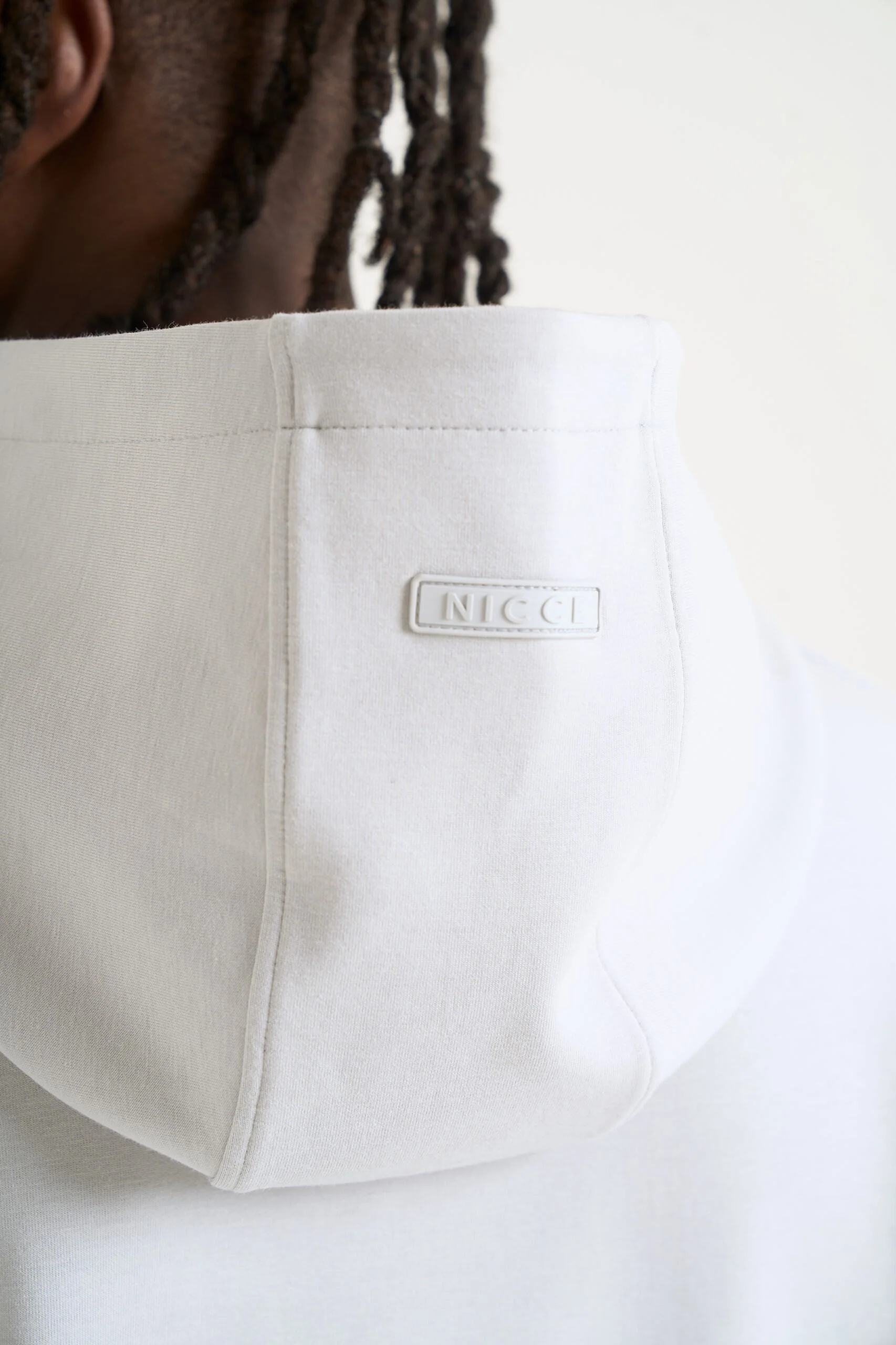 NICCE Mens Luxe Hoodie | Chalk Grey - Image 7