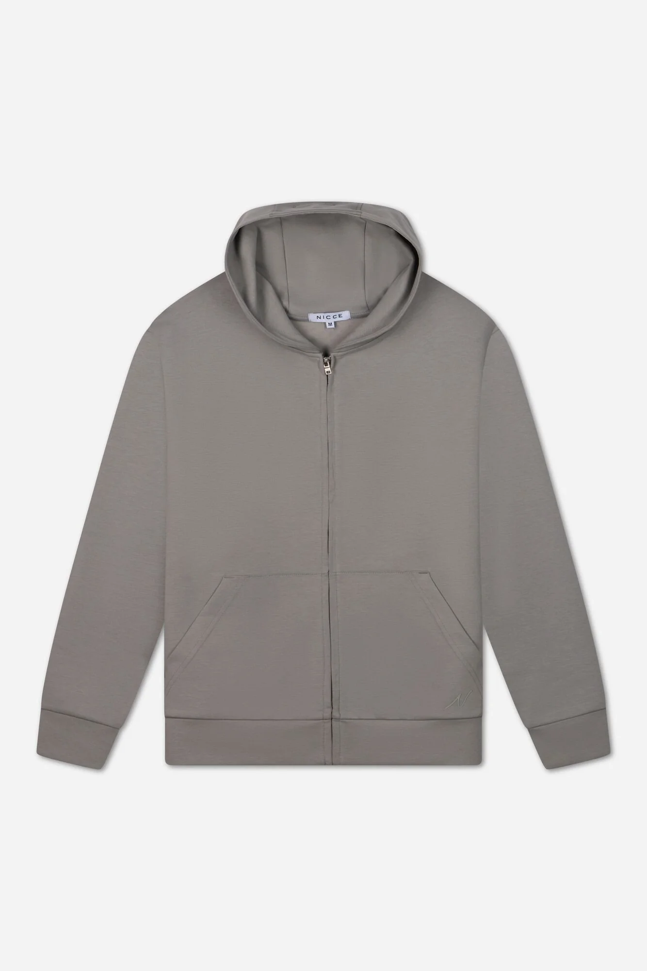 NICCE Mens Luxe Full Zip Hoodie | Circular Grey - Image 12