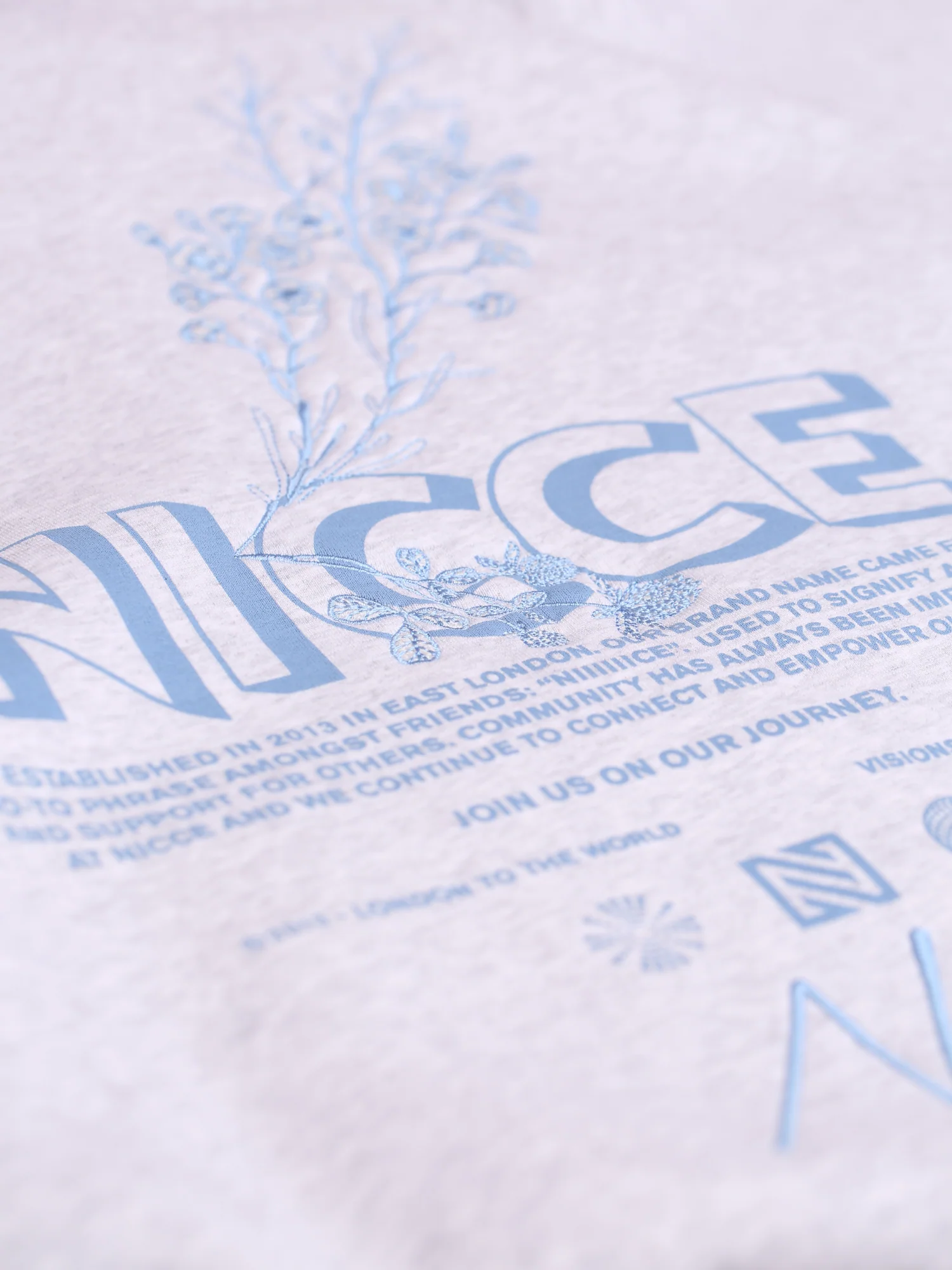 NICCE Mens Sylvan Hoodie | Ice Grey Marl - Image 2