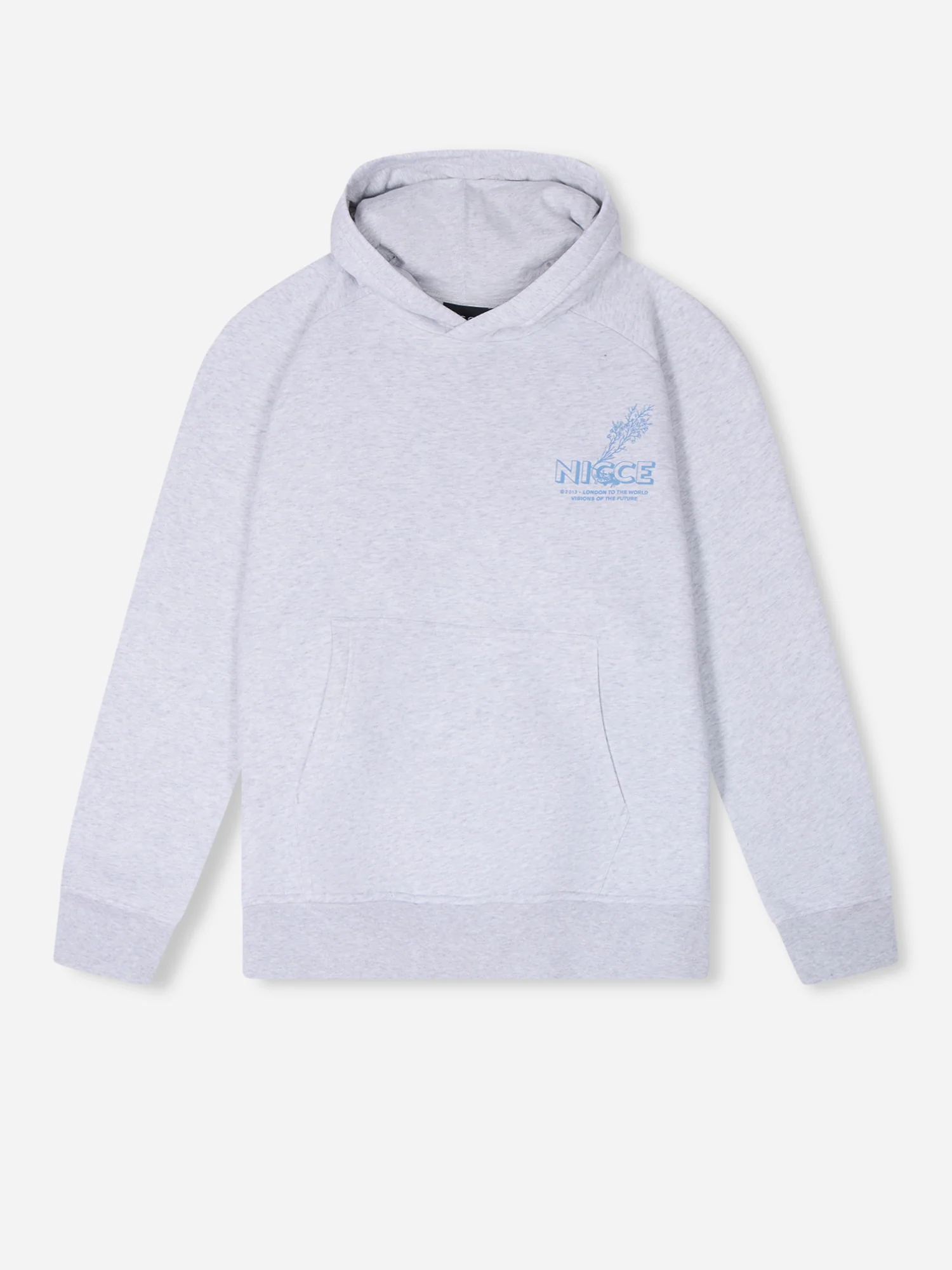 NICCE Mens Sylvan Hoodie | Ice Grey Marl - Image 4