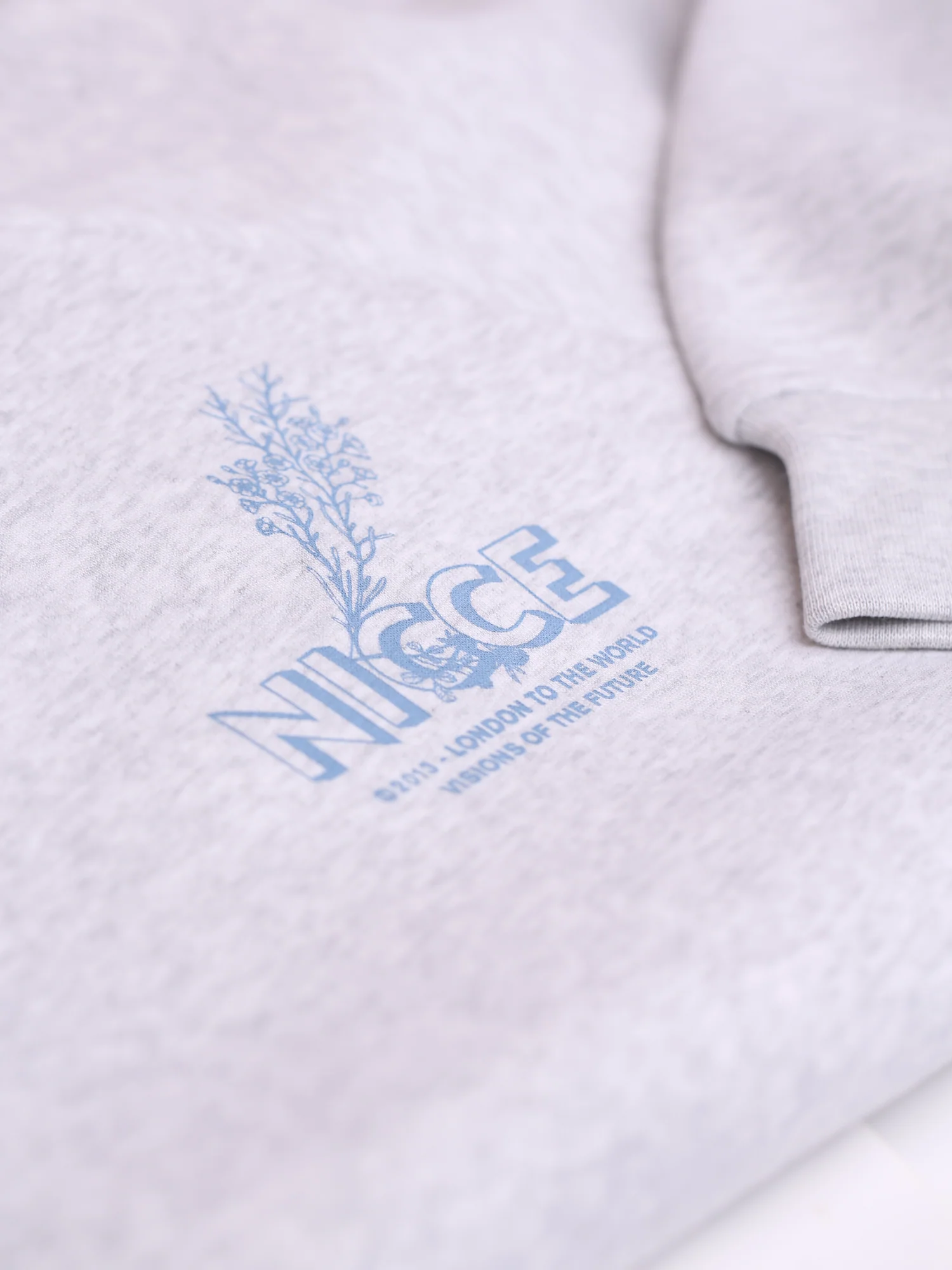 NICCE Mens Sylvan Hoodie | Ice Grey Marl - Image 5