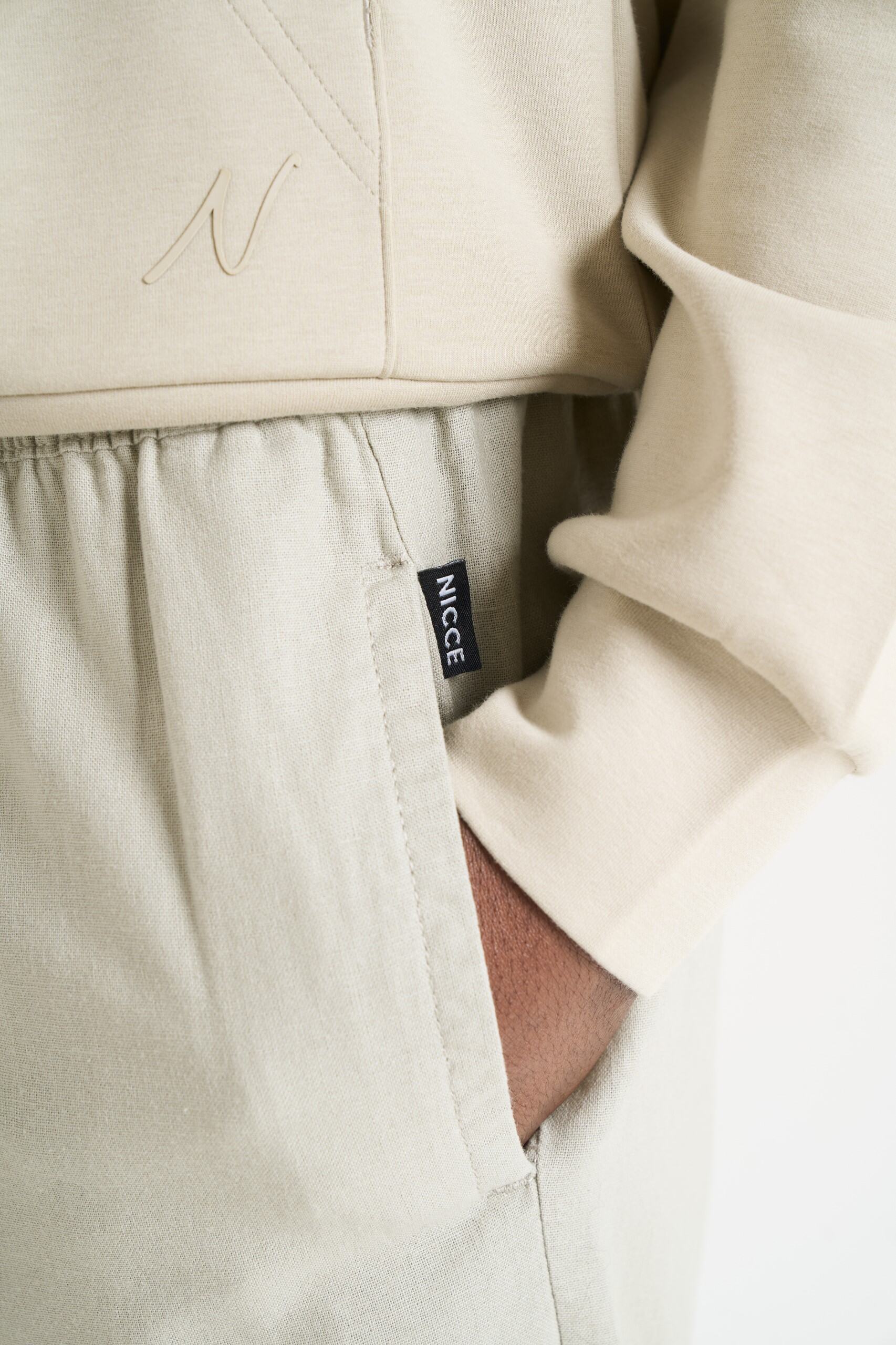 NICCE Mens Luxe Linee Trousers | Grey Stone - Image 5