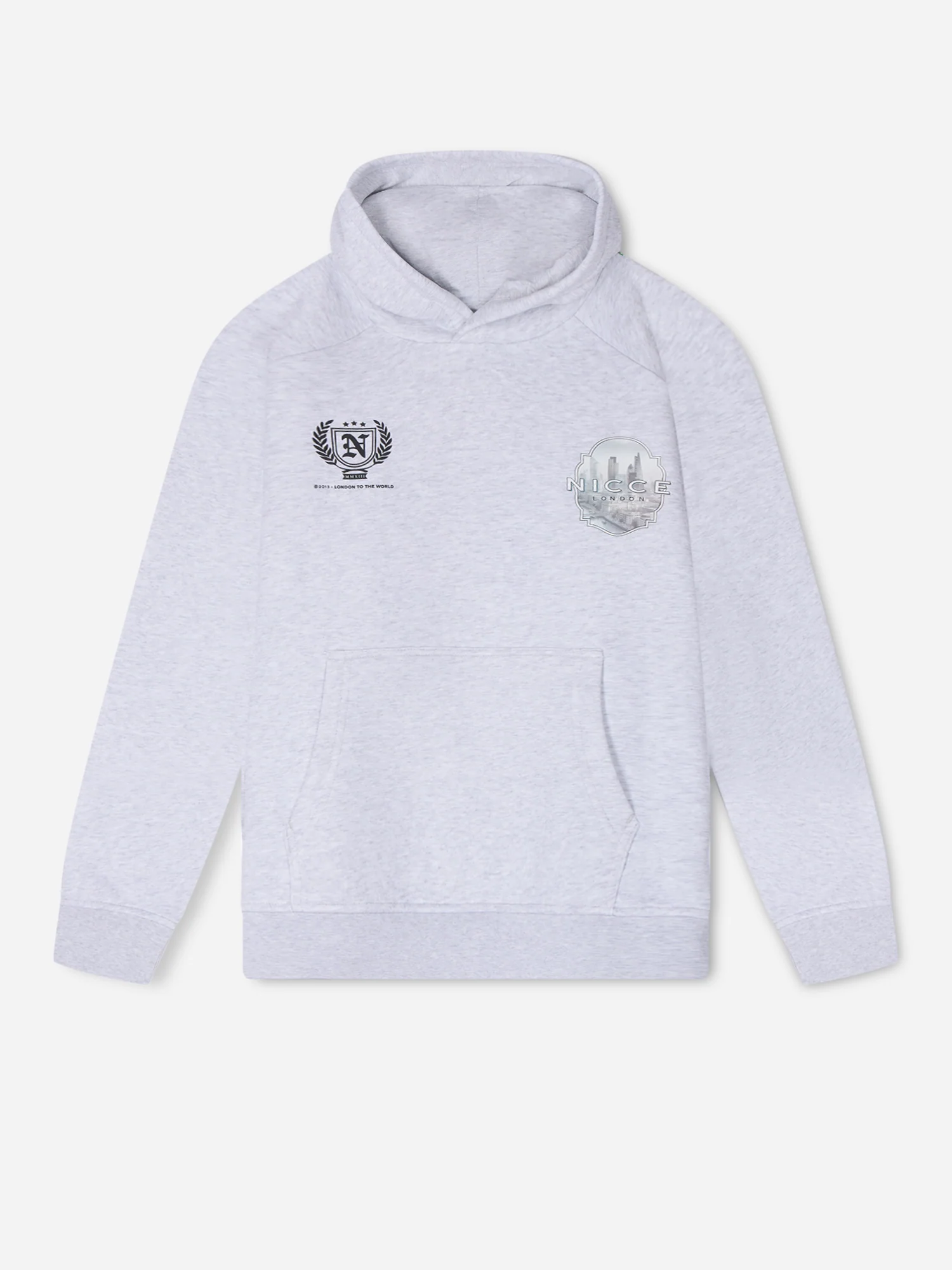 NICCE Mens Vista Hoodie | Ice Grey Marl - Image 4