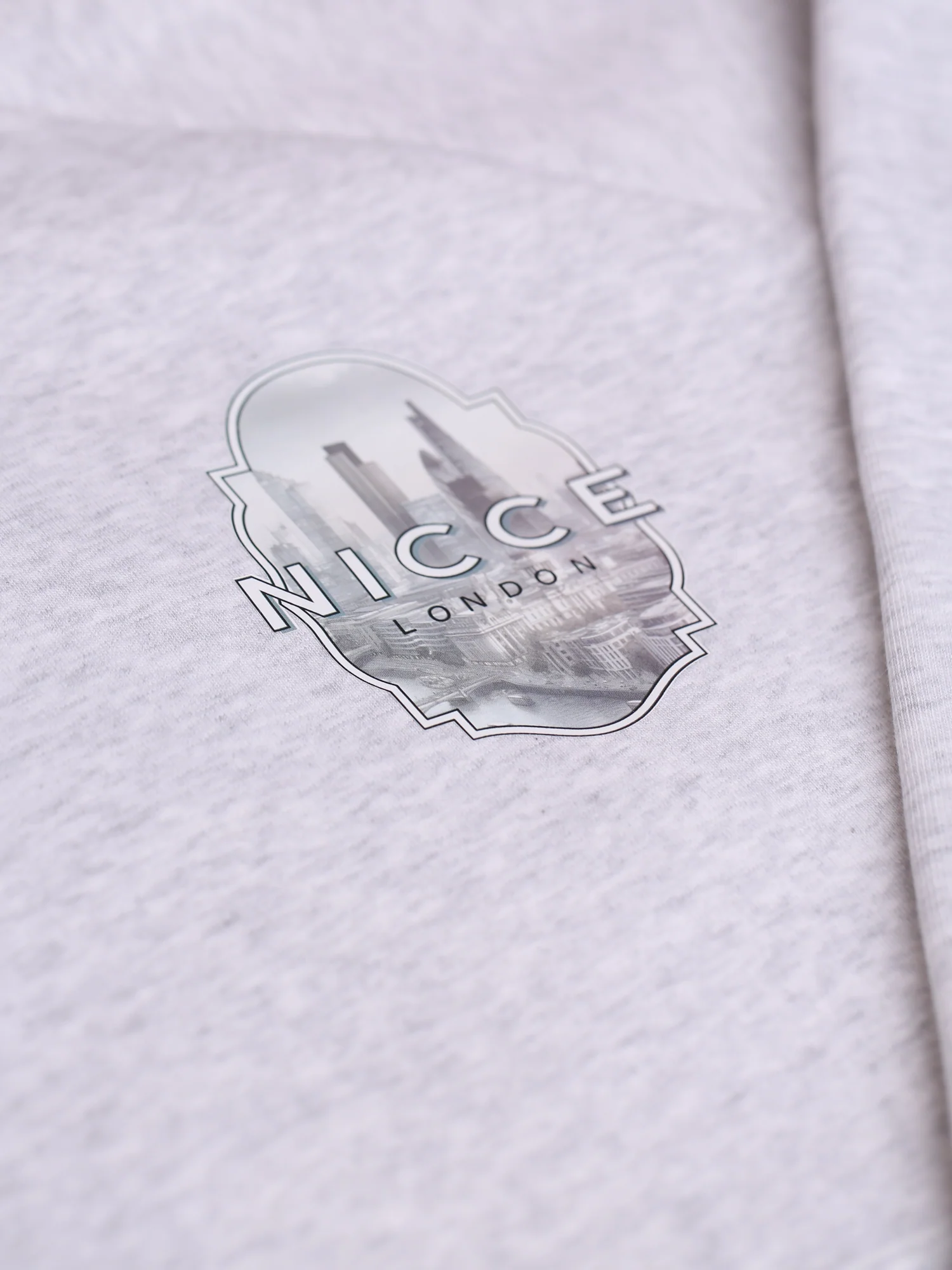 NICCE Mens Vista Hoodie | Ice Grey Marl - Image 5