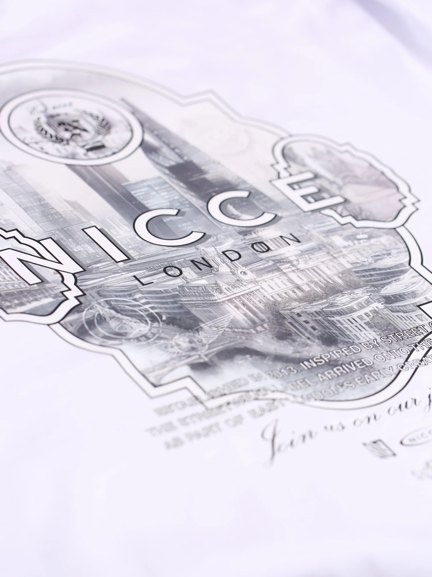 NICCE Mens Vista T-Shirt | White - Image 3