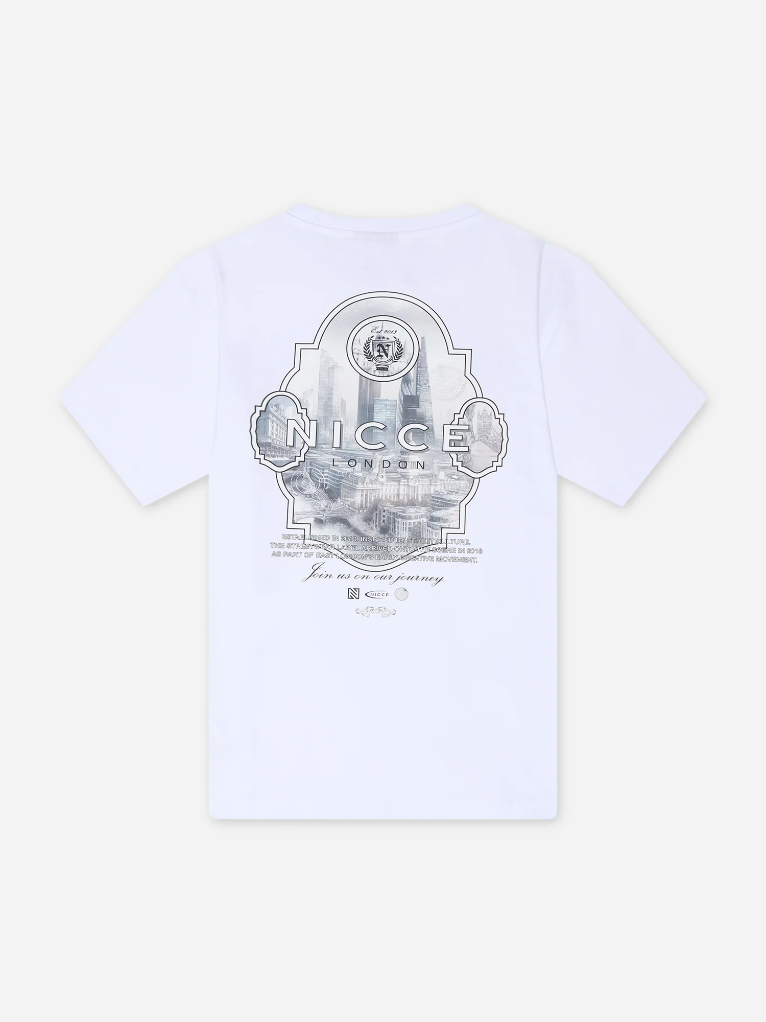 NICCE Mens Vista T-Shirt | White - Image 4