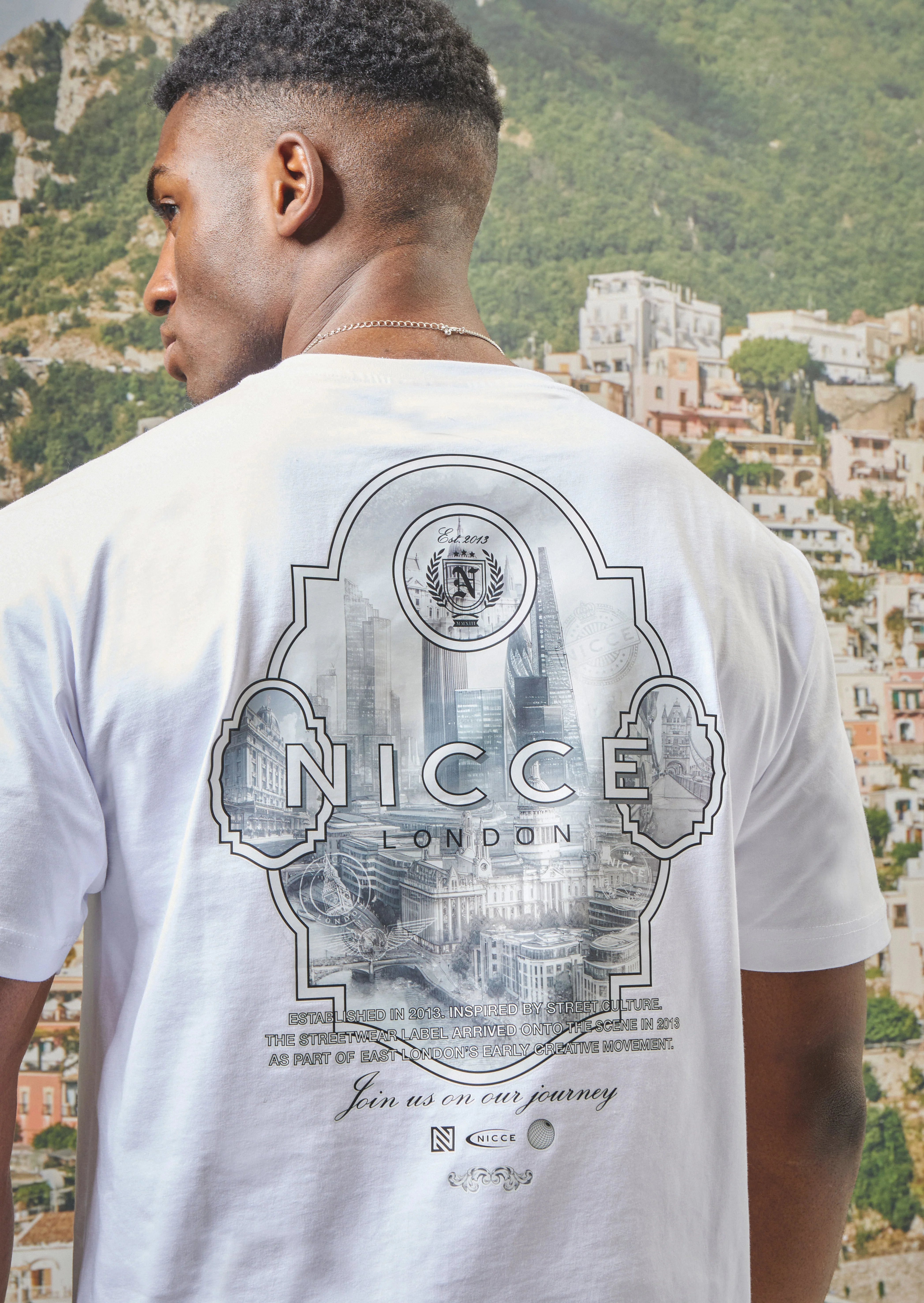 NICCE Mens Vista T-Shirt | White - Image 6