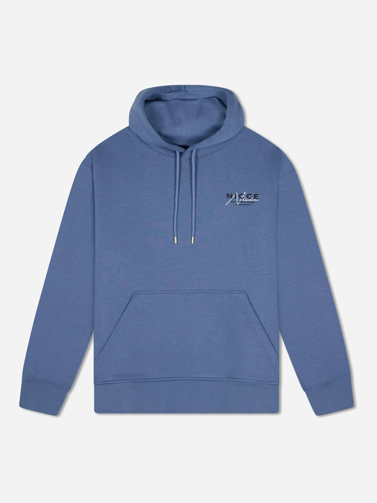 NICCE Mens World Essentials Hoodie | Element Blue - Image 7
