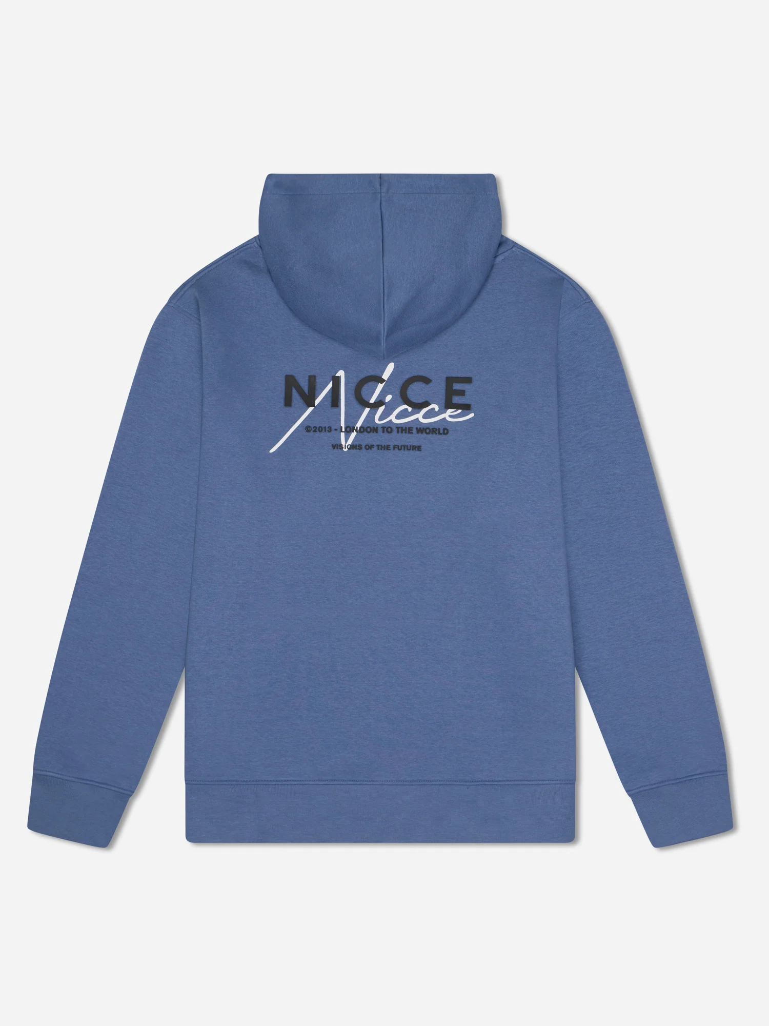 NICCE Mens World Essentials Hoodie | Element Blue - Image 8