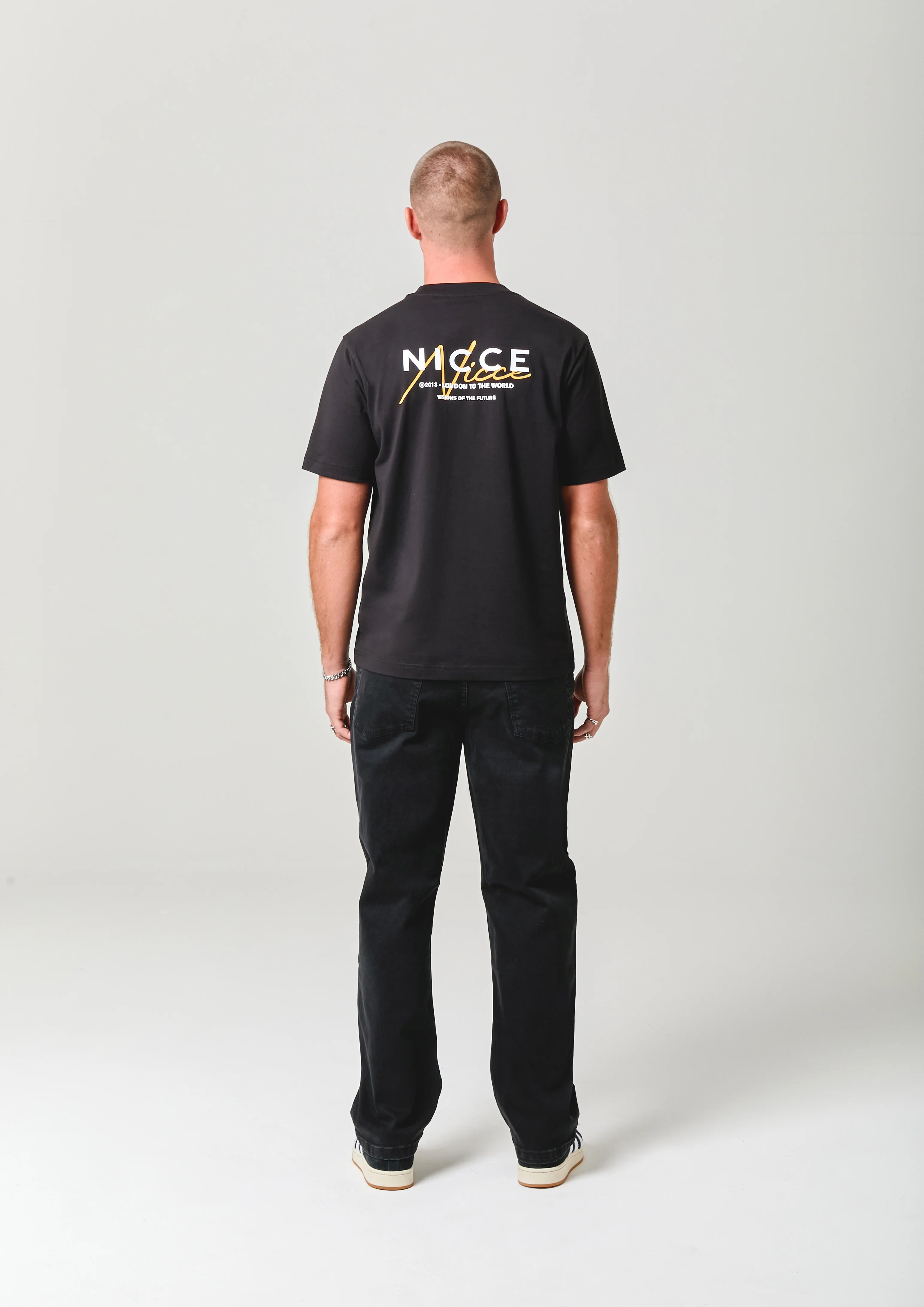 NICCE Mens World Essentials T-Shirt | Black - Image 4