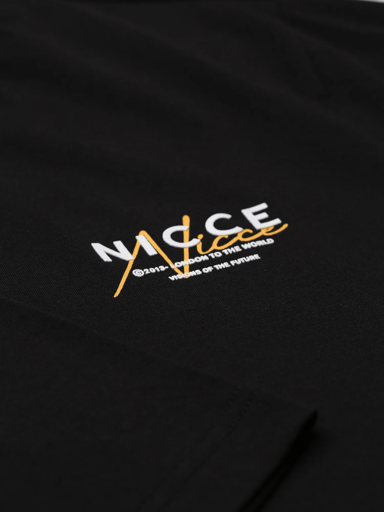 NICCE Mens World Essentials T-Shirt | Black - Image 8